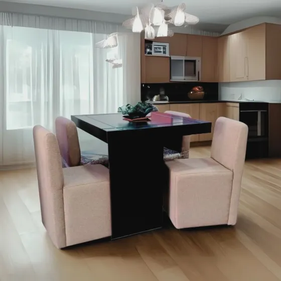 Comedor De 4ptos Modelo Zeta. Precio Fabrica. Alta Calidad