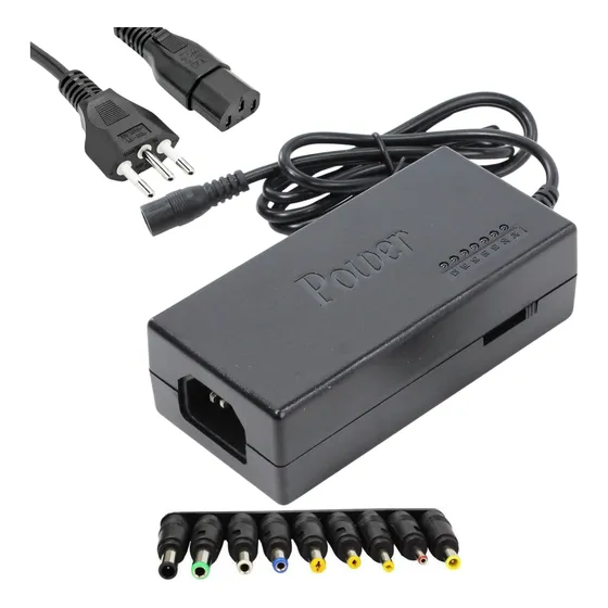 Carregador Universal Para Notebook 120w Bivolt Com 9 Pinos