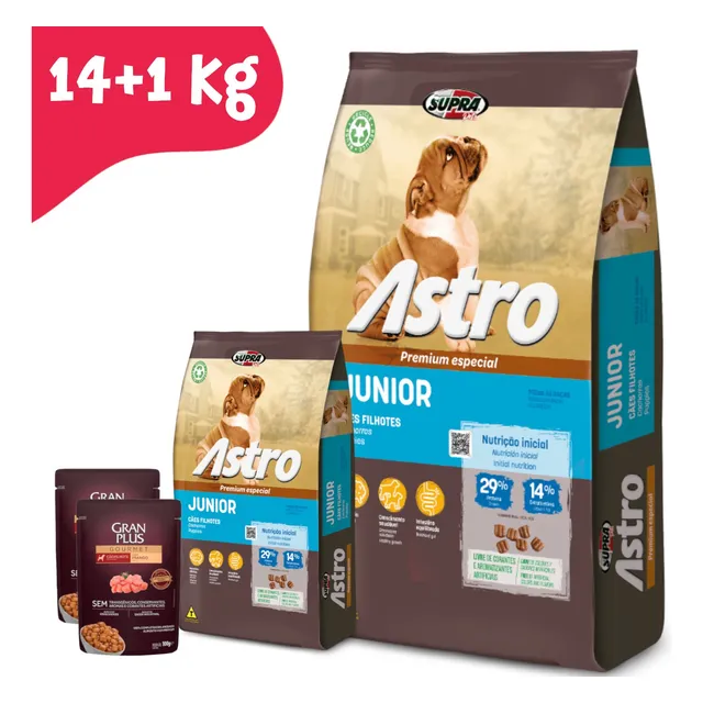 Alimento Astro Perro Cachorro (junior) 14 Kg