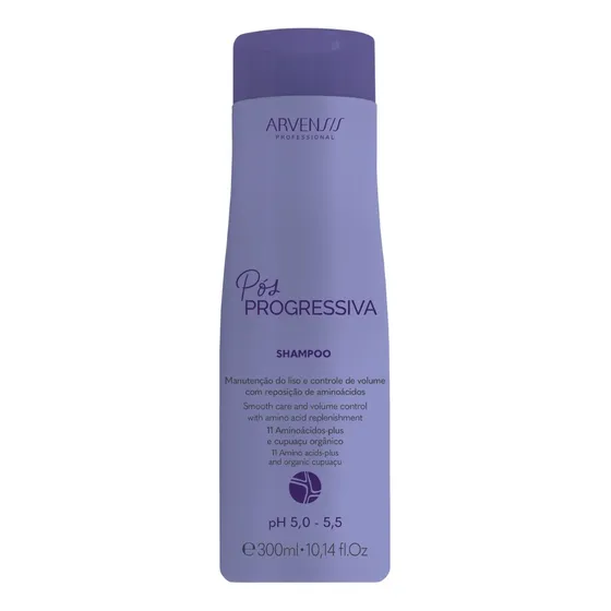 Shampoo Pós Progressiva Arvensis Vegano Sem Sal 300ml
