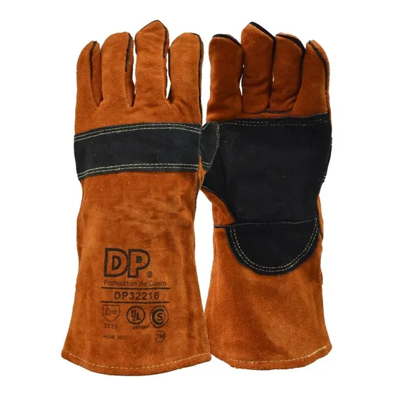 Guante Parrillero Cuero Costura Kevlar Alta Temperatura