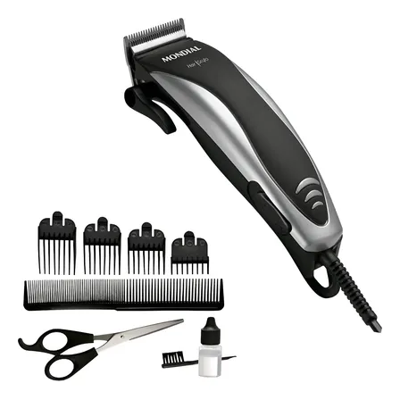 Mais Vendida Maquina Cortar Cabelos110 Profissional Prata/preto 110v