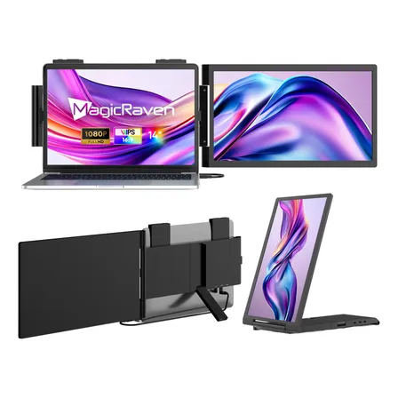 Monitor Portátil 14'' Doble Pantalla Giratoria ,usb-c/hdmi