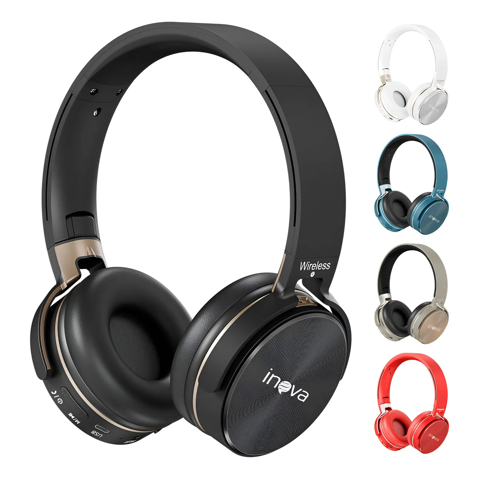 Fone Ouvido Bluetooth Regulável Com Microfone E Redução Ruíd Fone Ouvido Bluetooth Regulável Com Microfone E Redução Ruíd