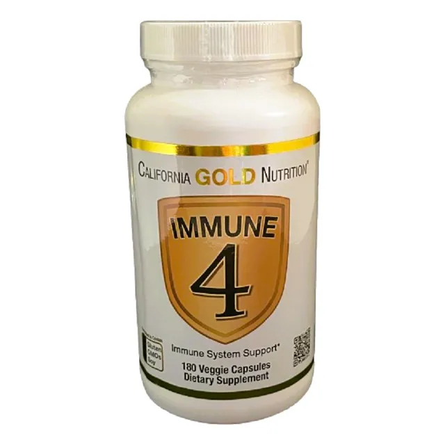 Immune 4  180vegcaps   California Gold Nutrition Sin Sabor