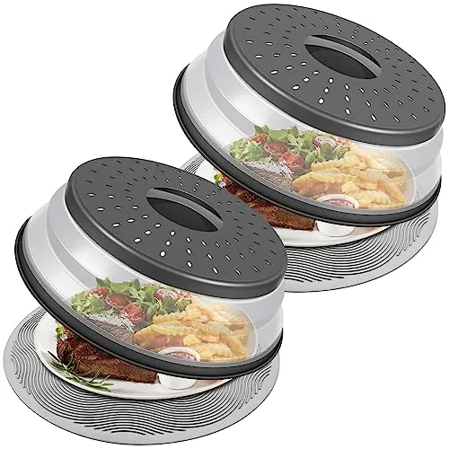 Pack 2, Lekdrok Microondas Cubierta De Alimentación 1w11q