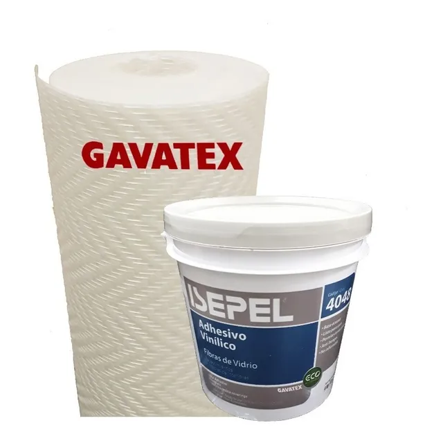 Humedad En Paredes Revestimiento Gavatex A3 25m+ Adhesivo 4k