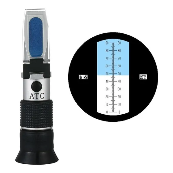Refractómetro Brixometro Medidor De Brix Escala 0-90%