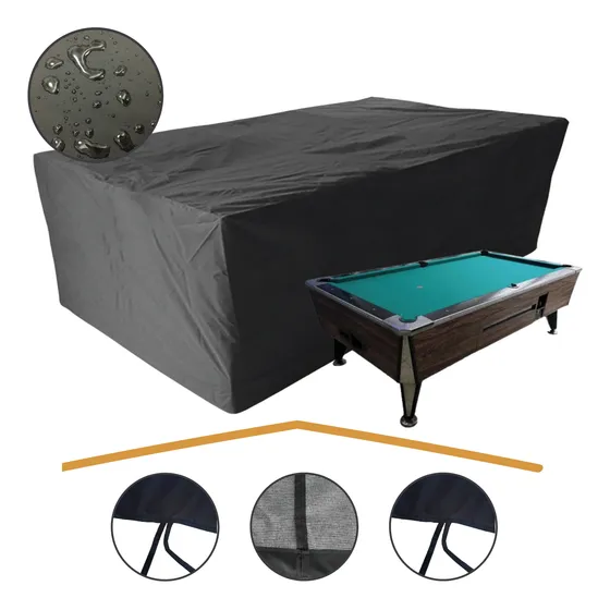 Funda Cubre Mesa De Pool 90x255x150 Lona 100% Impermeable