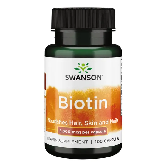 Swanson Biotina Vitamina B7 5000 Mcg 100 Cápsulas