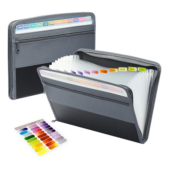 Carpeta Archivos Expandible Genérica Para A4 Gris
