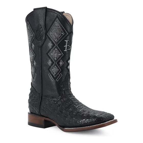 Bota Vaquera Para Caballero Piel Cocodrilo Genuino