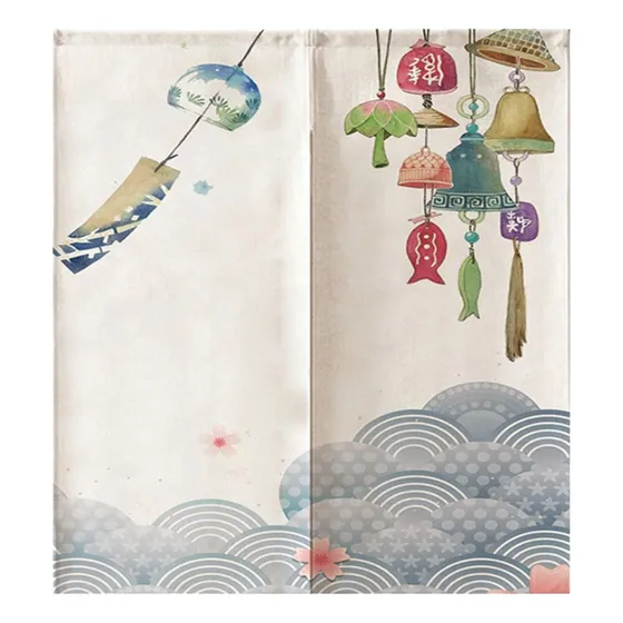 Cortina De Puerta Japonesa Campanas De Viento