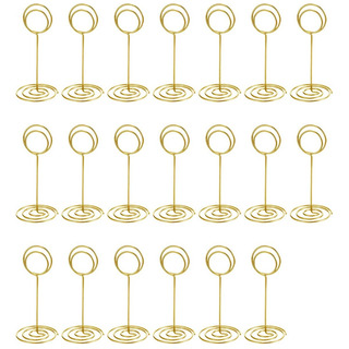 20 Soportes Para Tarjeta De Mesa Titular Stands Papel Clips 20 Soportes Para Tarjeta De Mesa Titular Stands Papel Clips