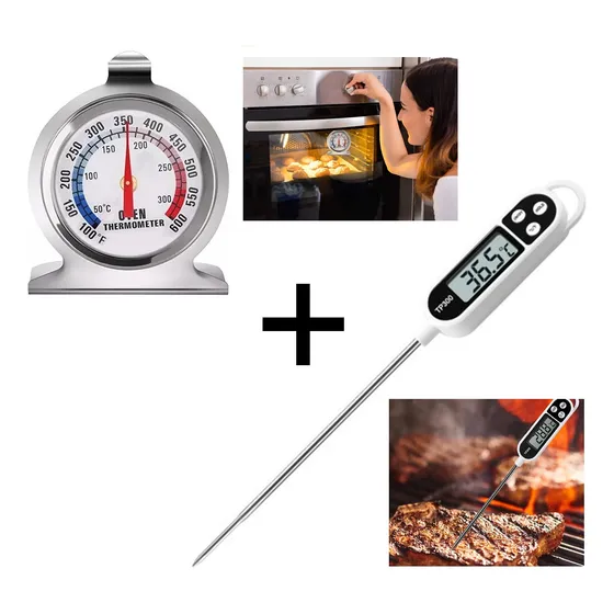 Termómetro Digital Para Cocina + Termómetro Para Horno