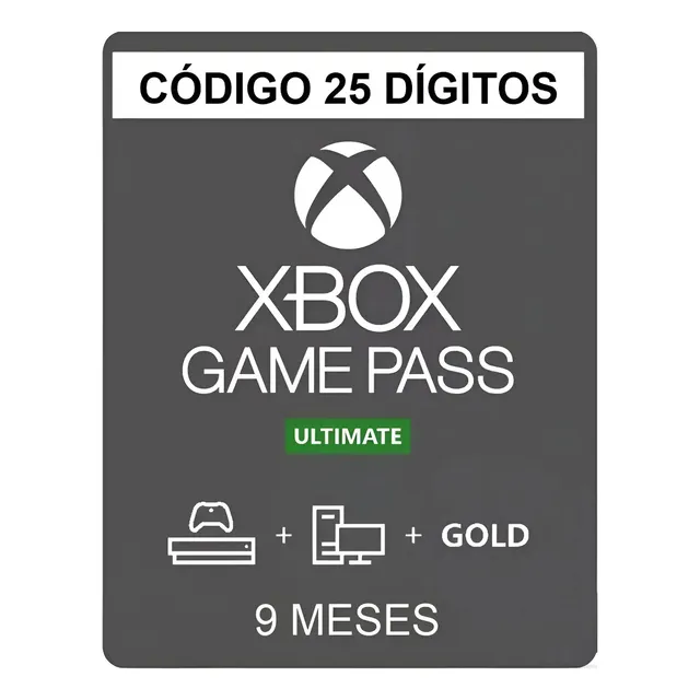 Xbox Game Pass Ultimate 9 Meses Codigo Oficial.