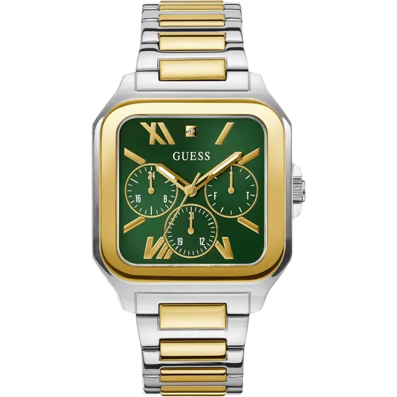 Guess Reloj Para Hombre De 42 Mm - Pulsera De Dos Tonos, Esf