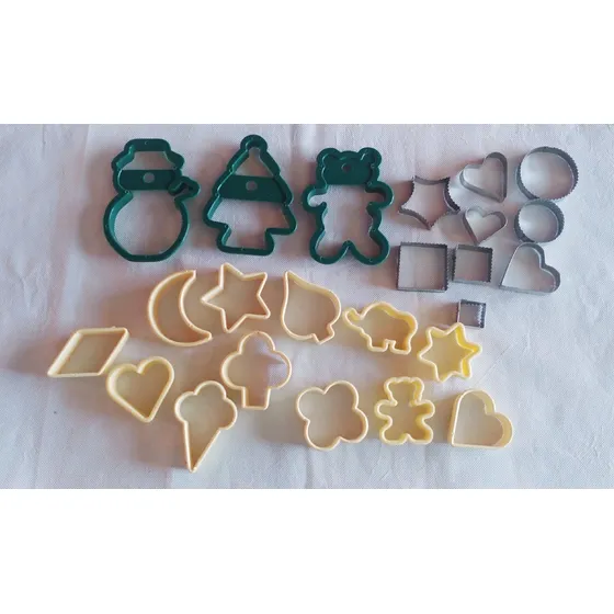Pack 51 Moldes Cortadores Galletas Abc Navidad Animales
