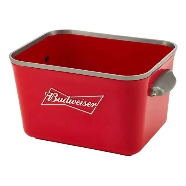 Hielera Budweiser Frapera 28 X 17,5 Cm Rectangular Aluminio