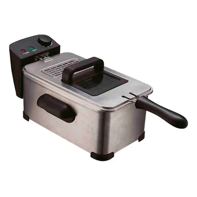Freidora De Aceite Marca Rotel 3,5l 2000w Ehogar Color Plateadp Frecuencia 50 Hz/ 60 Hz