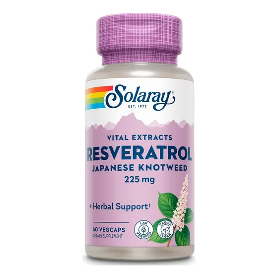 Resveratrol De Fuerza Triple De Solaray 225mg Vcapsules | 60