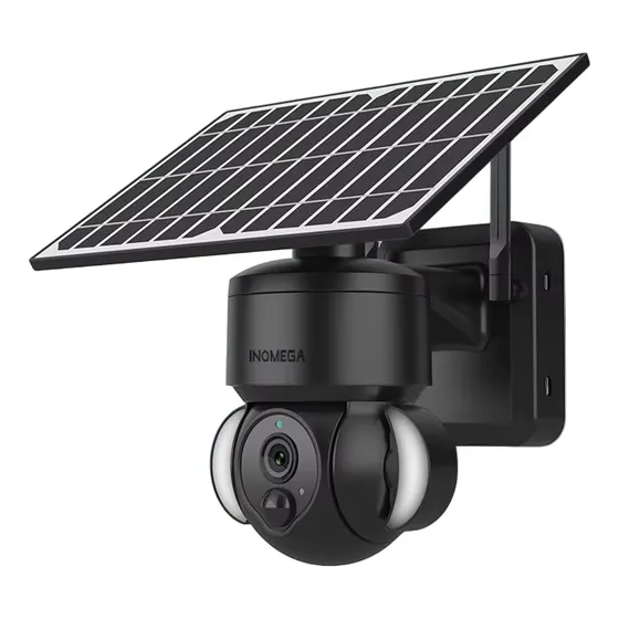Câmera Ip Solar Tuya 3mp Vigilância Wi-fi Externa C/ Bateria Preto