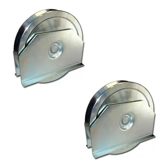 Ruedas Con Soporte Ø98mm 300kg Para Portón Corredizo Roma