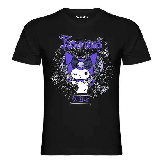Polera Diseño Kuromi Estampado Dtf Cod 003 - Senshi
