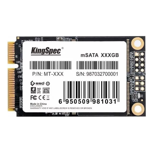 Unidad De Estado Sólido Interna Kingspec Msata Ssd 128gb Negro