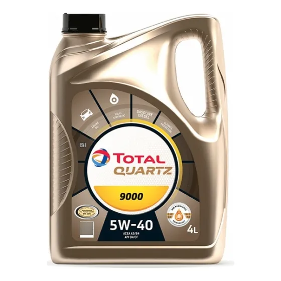 Aceite Motor Total Sintetico Quartz 9000 5w40 X 4lts