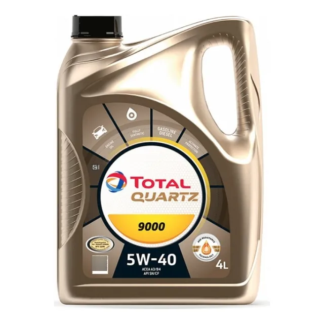 Aceite Motor Total Sintetico Quartz 9000 5w40 X 4lts