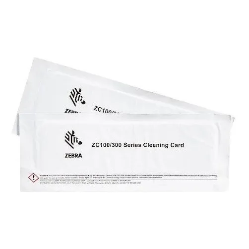 Kit De Tarjetas De Limpieza Zebra Zc100/ Zc300 - 2 Tarjetas