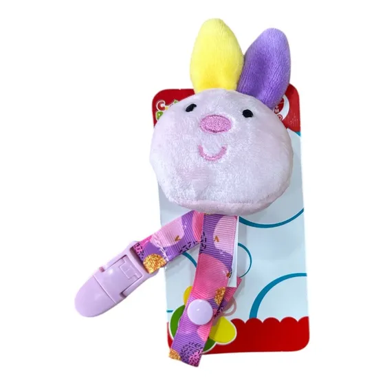 Porta Chupete Bebe Sonajero Peluche Varios Modelos