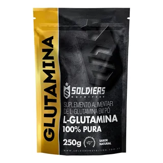 L-glutamina 250g 100% Pura Soldiers Nutrition L-glutamina 250g 100% Pura Soldiers Nutrition