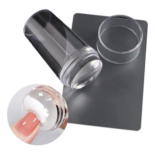 Estampador De Uñas Transparente Con Raspador 2 Piezas Estampador De Uñas Transparente Con Raspador 2 Piezas