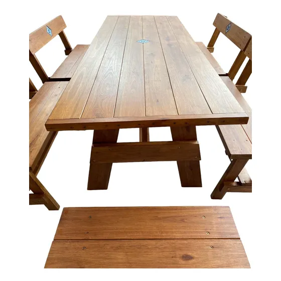 Mesa . Bancos Para Barbacoa Y Jardin En Madera