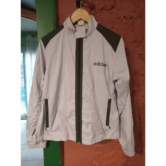 Campera Deportiva Adidas Muy Buen Estado, Original Lila M
