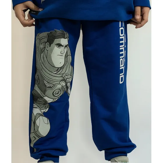 Pantalón Infantil Lightyear Felpa Frizado Universo Binario