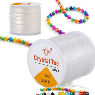 Mylin Hilo Nylon Elástico Transparente .5mm 100 Metros 2pz Mylin Hilo Nylon Elástico Transparente .5mm 100 Metros 2pz