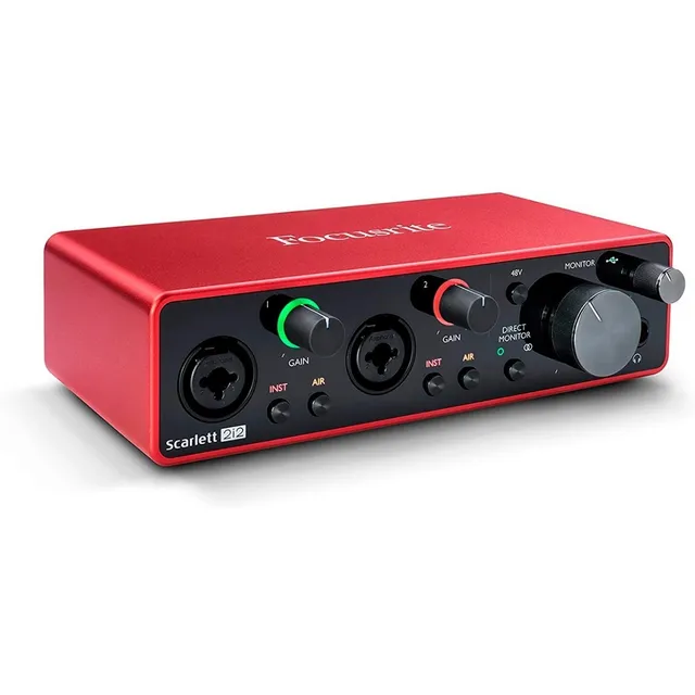 Interfaz De Audio Focusrite Solo 3era Gen Usb + Plugins