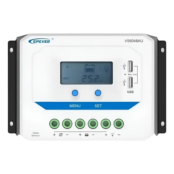 Regulador De Voltaje Para Paneles Solares Con Usb 60a Epever
