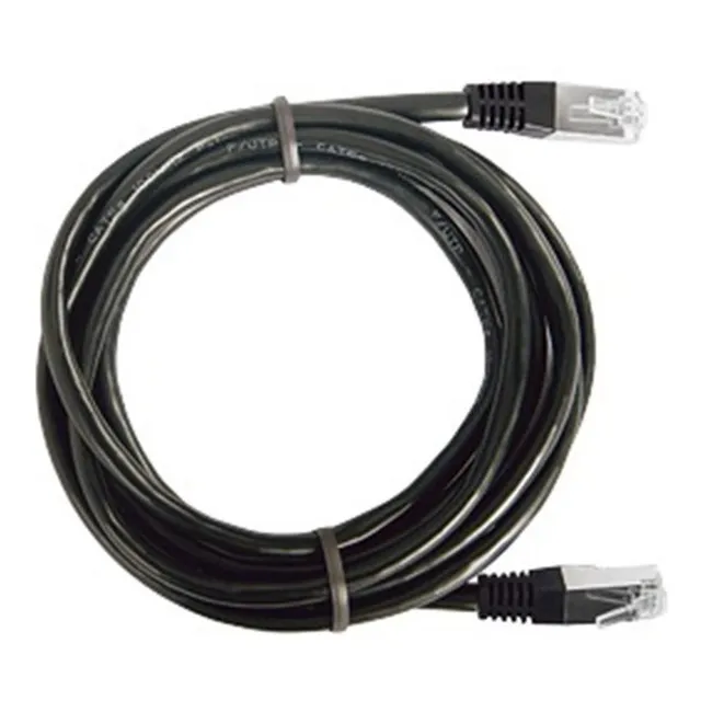 Patch Cord Cable Parcheo Red Ftp Categoría 5e 1 Metro  Negro
