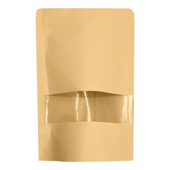 Bolsas Kraft Con Cierre Y Ventana Pack De 100 Unidades  