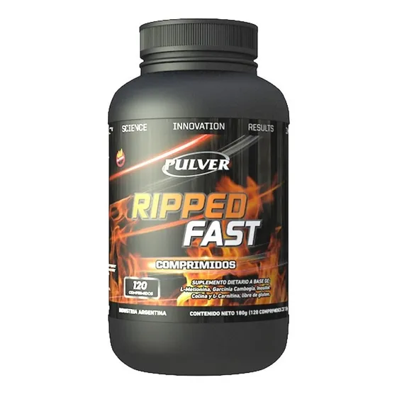 Quemador Ripped Fast Pulver 120 Tabletas Sin Tacc