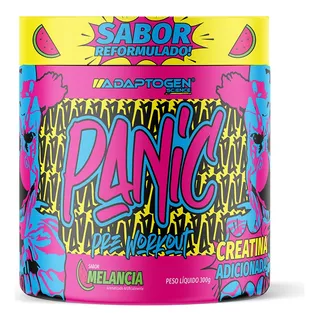 Pré-treino Panic 300g Com Beta Alanina Adaptogen Preworkout Pré-treino Panic 300g Com Beta Alanina Adaptogen Preworkout