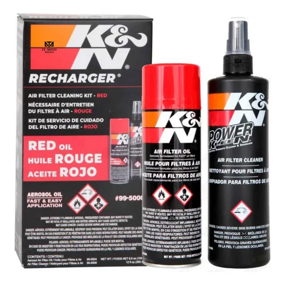 Kit De Limpieza Filtro De Aire  De Alto Flujo K& N