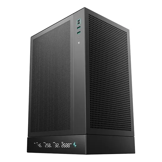Gabinete Gamer Deepcool Ch170 Digital Negro Diseño Vertical