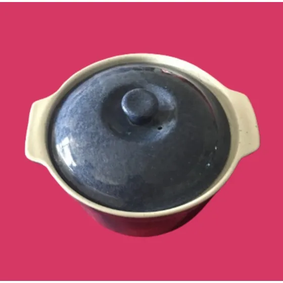Olla De Cerámica Lareaux Con Tapa, Refractaria