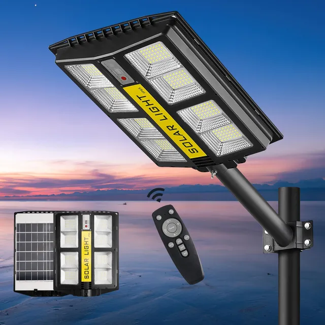 Farola Solar Para Exterior 1000 W Luz Led Calle Alimentada