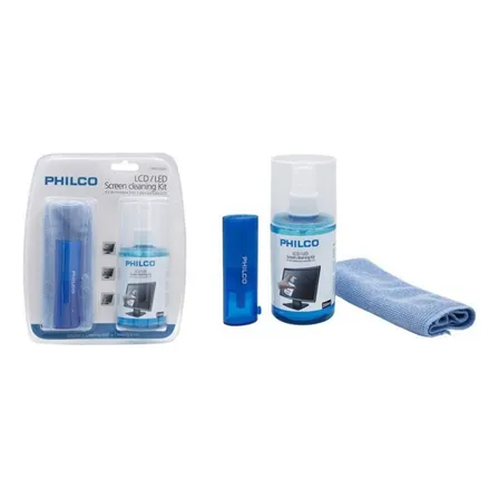 Set De Limpieza 3 En 1 Philco Pantalla Lcd/led Paño Cepillo